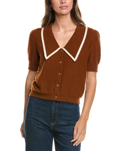 Frame Denim The Cashmere Sailor Sweater In Brown