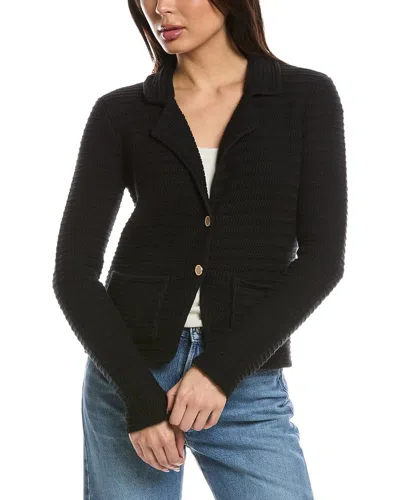 Frame Denim The Crochet Blazer In Black