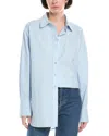 Frame Denim The Exaggerated Oversized Shirt In Blue