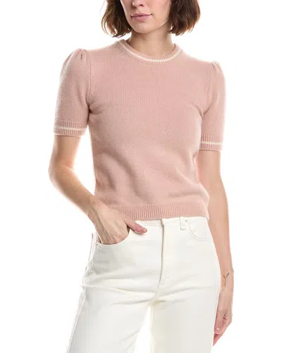 Frame Denim The Gathered Cashmere Sweater In Pink
