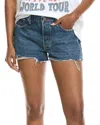 Frame The Hang Short Woman Denim Shorts Blue Size 31 Recycled Cotton In Blue
