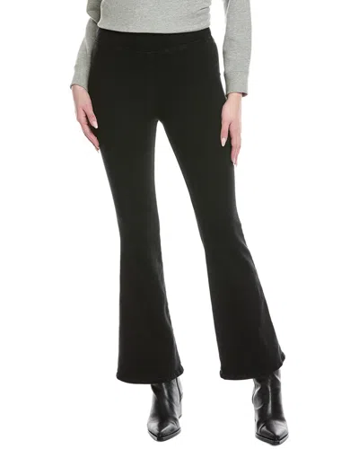 Frame Denim The Jetset Sheen Noir Flare Jean In Black