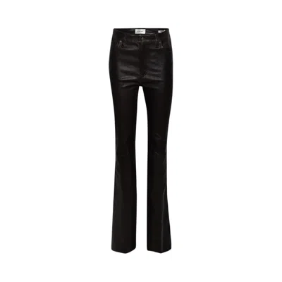 Pre-owned Frame Denim The Leather Reboot 'carob' | Black | Women's Size 23