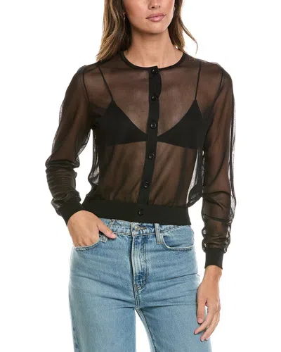 Frame Denim The Luxe Cardigan In Black