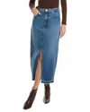 Frame Denim The Midaxi Denim Skirt In Blue