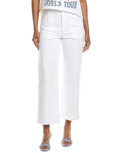 Frame Denim The Modern Pocket White Wide Jean