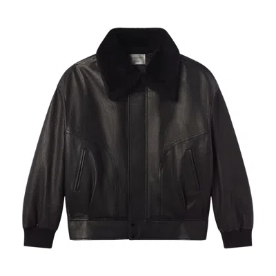 Pre-owned Frame Denim The Nightcap Bomber 'black' | Women's Size Xs