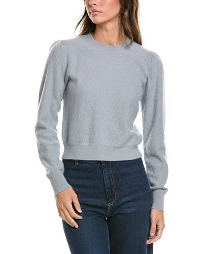 Frame Denim The Pointelle Cashmere Sweater In Gray