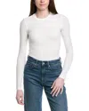 Frame Denim The Rib Crew T-shirt In White
