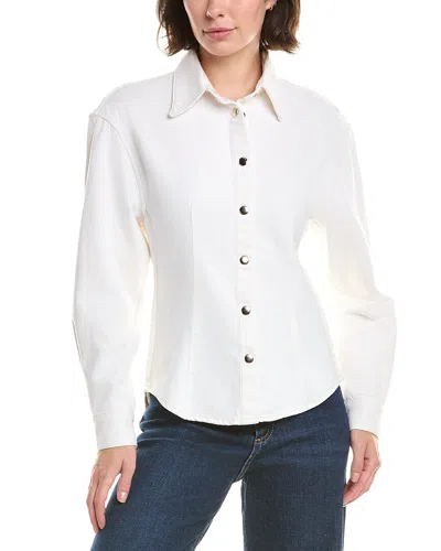 Frame Denim The Sculpted Shirt In White