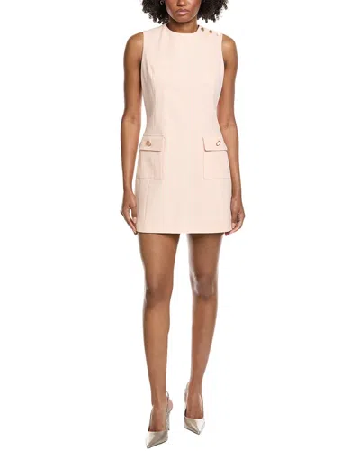 Frame Denim The Seersucker Mini Dress In Pink