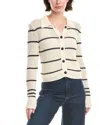 Frame The Shrunken Cardigan In White
