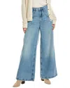 Frame The Pixie Extra Wide Leg Trouser Jeans In Blue