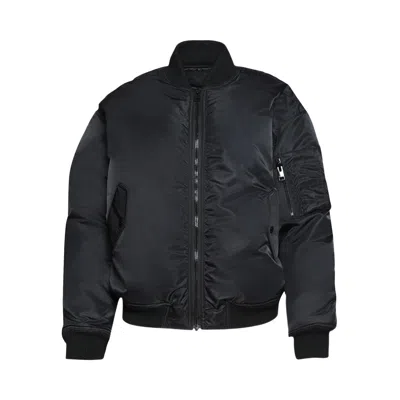 Pre-owned Frame Denim The Smoke Bomber 'black' | Women's Size Onesize