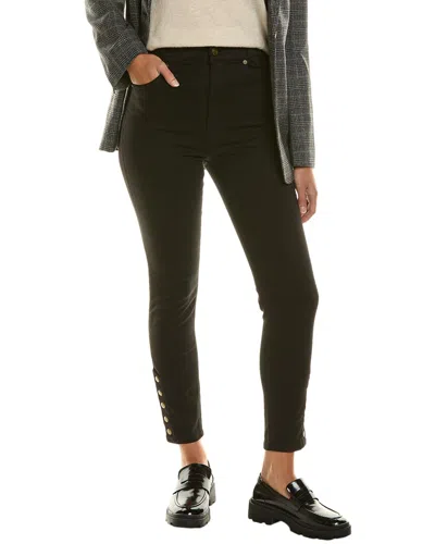 Frame Denim The Snapped Denim Legging In Black