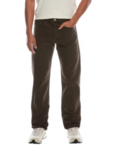 Frame Denim The Straight Dark Chocolate Jean In Green