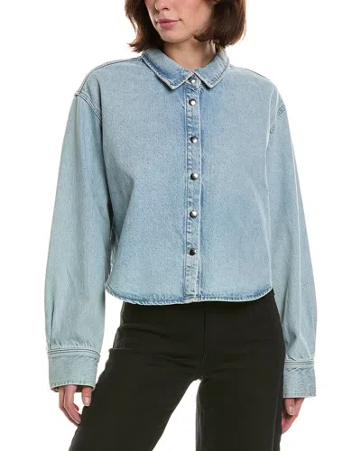 Frame Denim The Swing Shirt In Blue