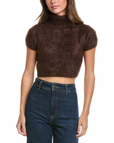 Frame Denim The Teddy Turtleneck Cashmere Sweater In Brown