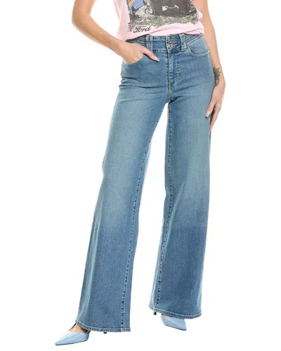 Frame Denim Triple Binding Geneva Wide Leg Jean In Blue
