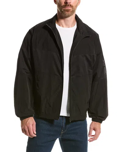 Frame Denim Varsity Jacket In Black