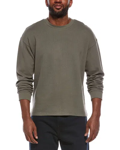 Frame Denim Waffle Shirt In Metallic