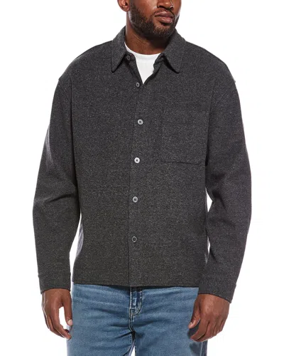 Frame Denim Waffle Textured Shirt In Blue