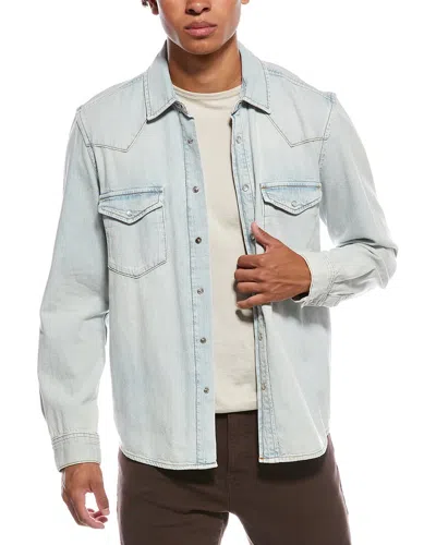 Frame Denim Western Denim Shirt In Blue