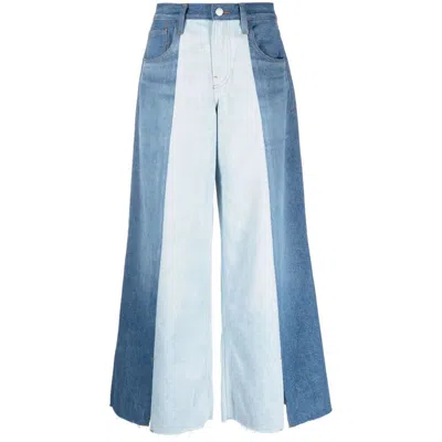 Frame Denim Wide-leg Jeans In Blue