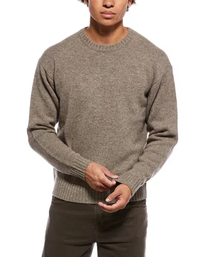 Frame Denim Wool & Yak-blend Crewneck Sweater In Brown