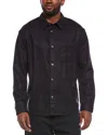 Frame Long Sleeve Button Front Wool Shirt In Blue