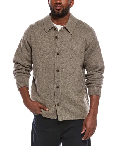 Frame Denim Yak & Wool-blend Cardigan In Brown