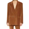 Frame Di Cord Jacket In Camel In Brown