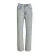Frame The Showgirl Crystal-embellished High-rise Straight-leg Jeans In Blue