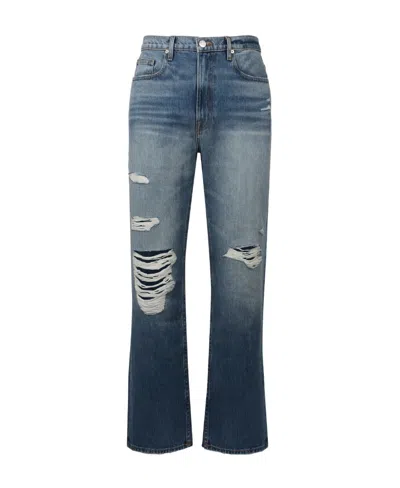 Frame Distressed Detailed Flared Jeans In Black