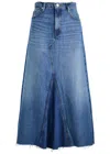 Frame Belt Loop Belt Skirt In Blue