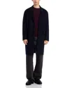 Frame Double Face Shirt Jacket In Blue
