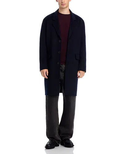 Frame Double Face Shirt Jacket In Blue