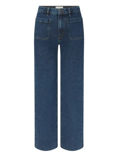 Frame Double-pocket Jeans In Blue