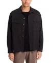 Frame Double Pocket Overshirt In Black