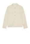 Frame Man Denim Outerwear Cream Size Xxl Cotton In Light Beige