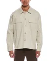 Frame Double Pocket Overshirt In Neutral