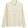 Frame Double Pocket Overshirt In Neutral