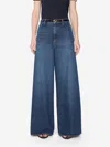Frame Drape High Rise Wide Leg Jeans In Tommy In Multi
