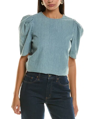 Frame Denim Draped-sleeve Blouse In Sonder