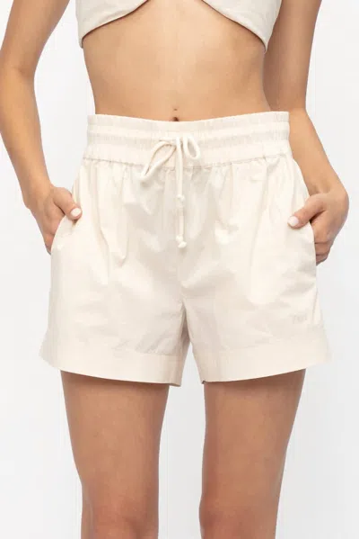 Frame Drawstring Lounge Short In Flax In Neutral