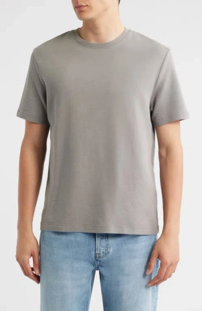 Frame Duo Fold Cotton T-shirt In Gray