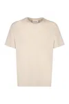 Frame Duo Fold Cotton-jersey T-shirt In Beige