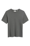 Frame Duo Fold Cotton T-shirt In Blue