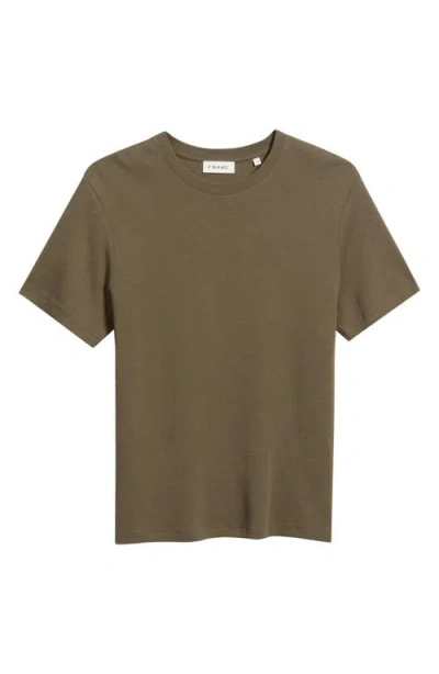 Frame Duo Fold Cotton T-shirt In Green