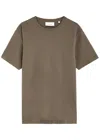 Frame Duo Fold Cotton T-shirt In Green